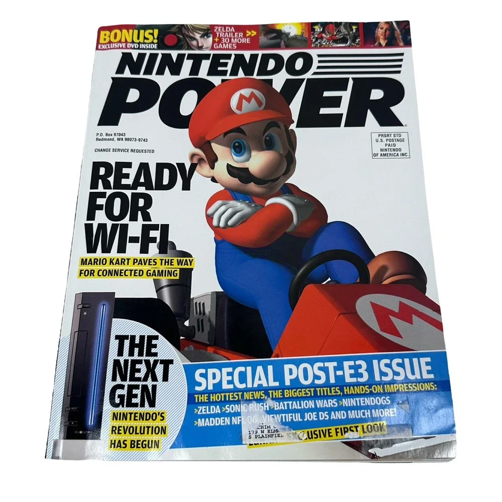 Nintendo Power Magazine 2005 Lot 193 Mario E3 Wii Reveal Zelda Twilight Princess